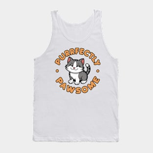 Cat Lover - Purr-fectly Paw-some Tank Top